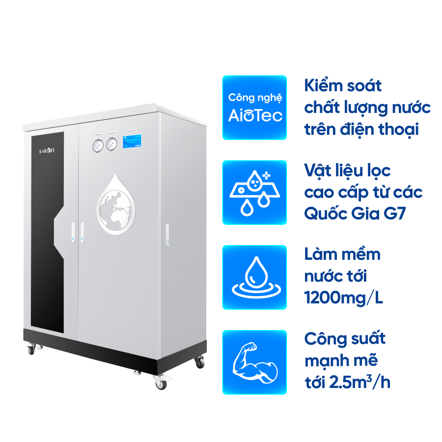 Máy lọc nước tổng đầu nguồn Karofi KTF- 662 AIO