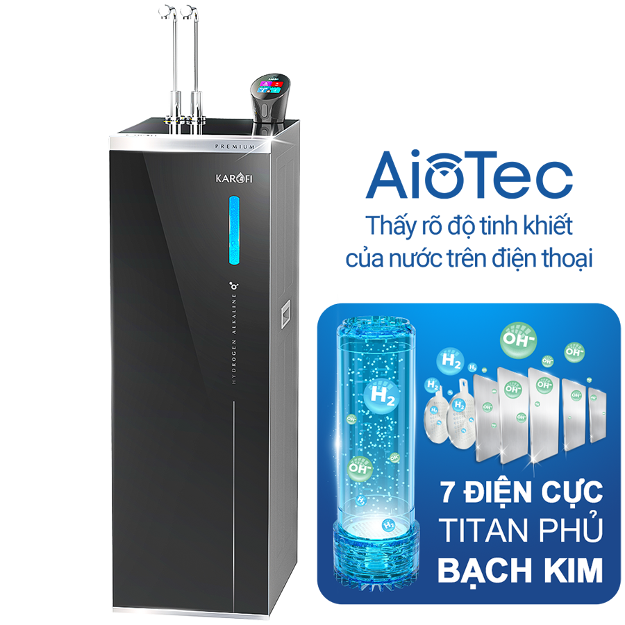 Máy lọc nước nóng lạnh Hydro-ion kiềm Karofi KAE-S88 PROMAX