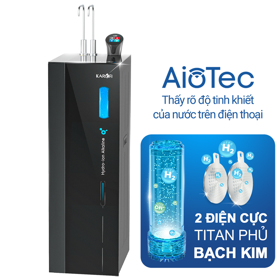 Máy lọc nước nóng lạnh Hydro-ion kiềm Karofi KAE-S86